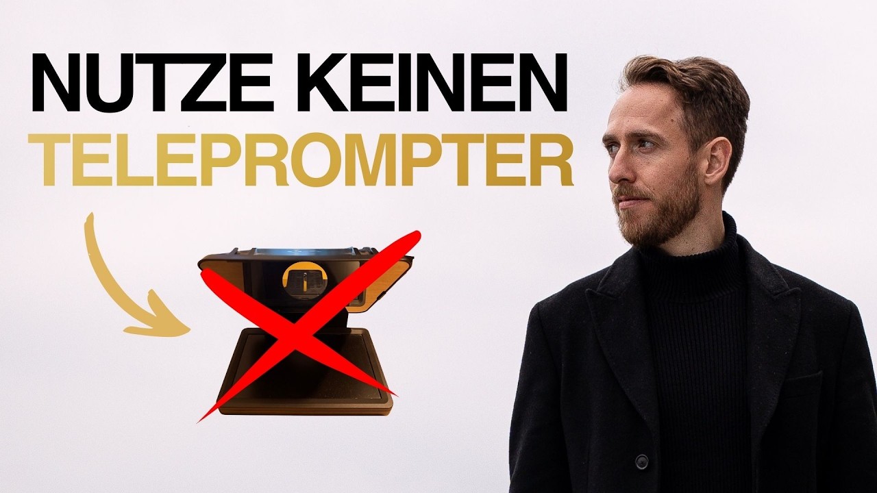 Nutze keinen Teleprompter für YouTube (großer Fehler)