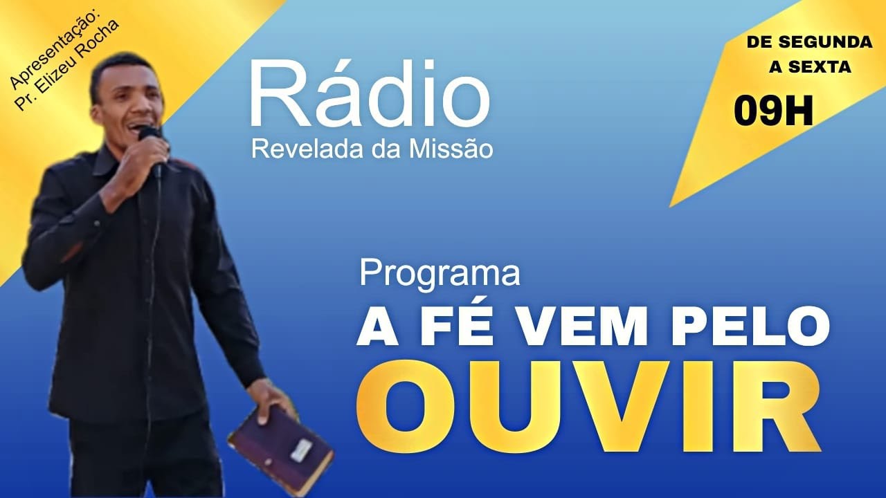 /PROGRAMA A FÉ VEM PELO OUVIR | PIRAPORA-MG | COM PR. ELIZEU ROCHA 27/01