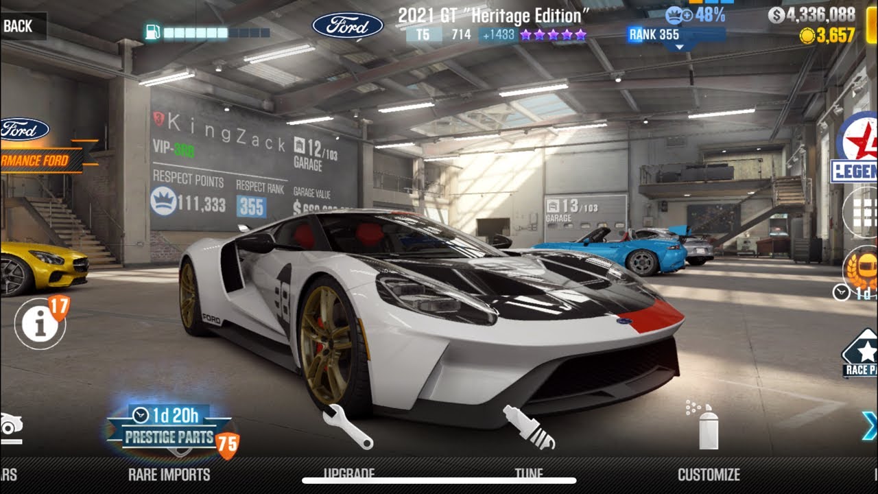 CSR2 Ford Restoration Cup With 2021 GT Heritage Edition