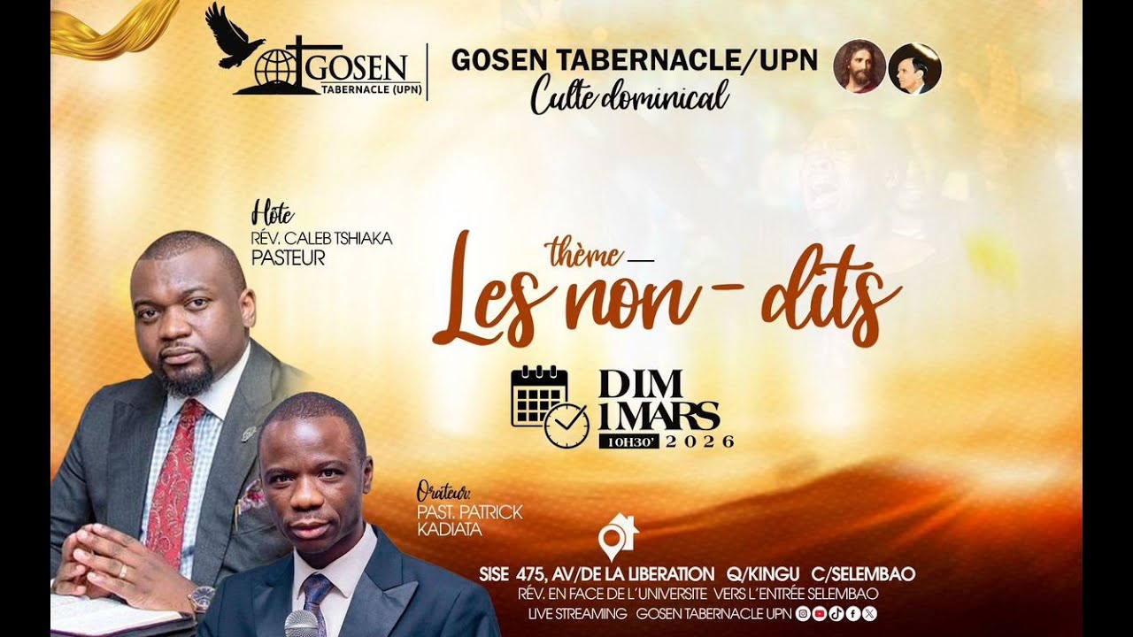 #Past  Patrick Kadiata : Les Non-Dits / Dimanche 01 Mars 2026