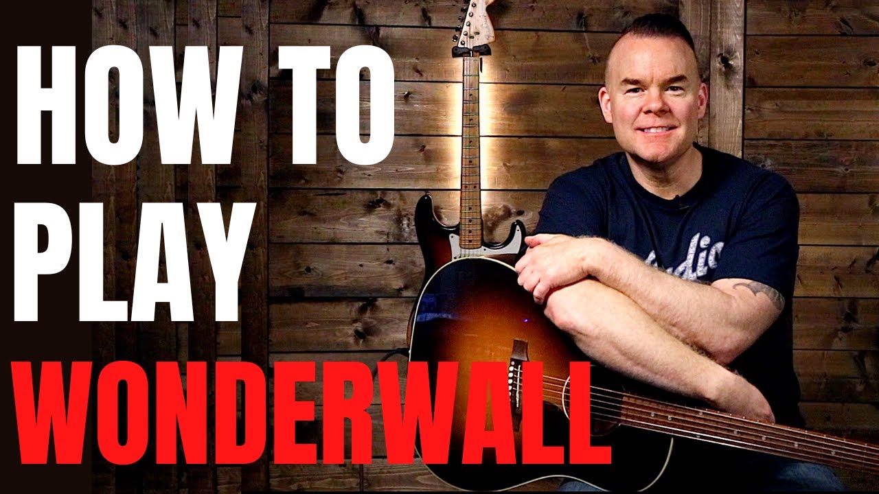 Как играть Wonderwall группы Oasis на гитаре (легкая песня для начинающих)