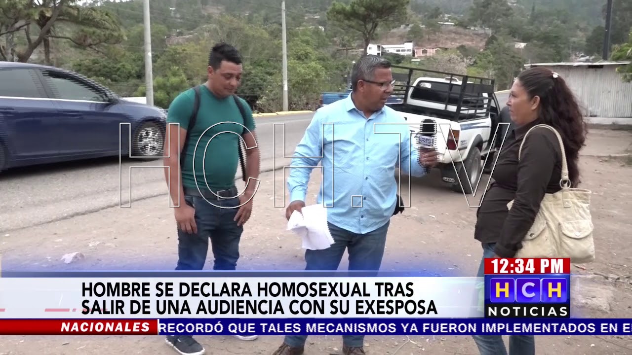 Hombre se declara #homosexual luego de salir de audiencia con su esposa