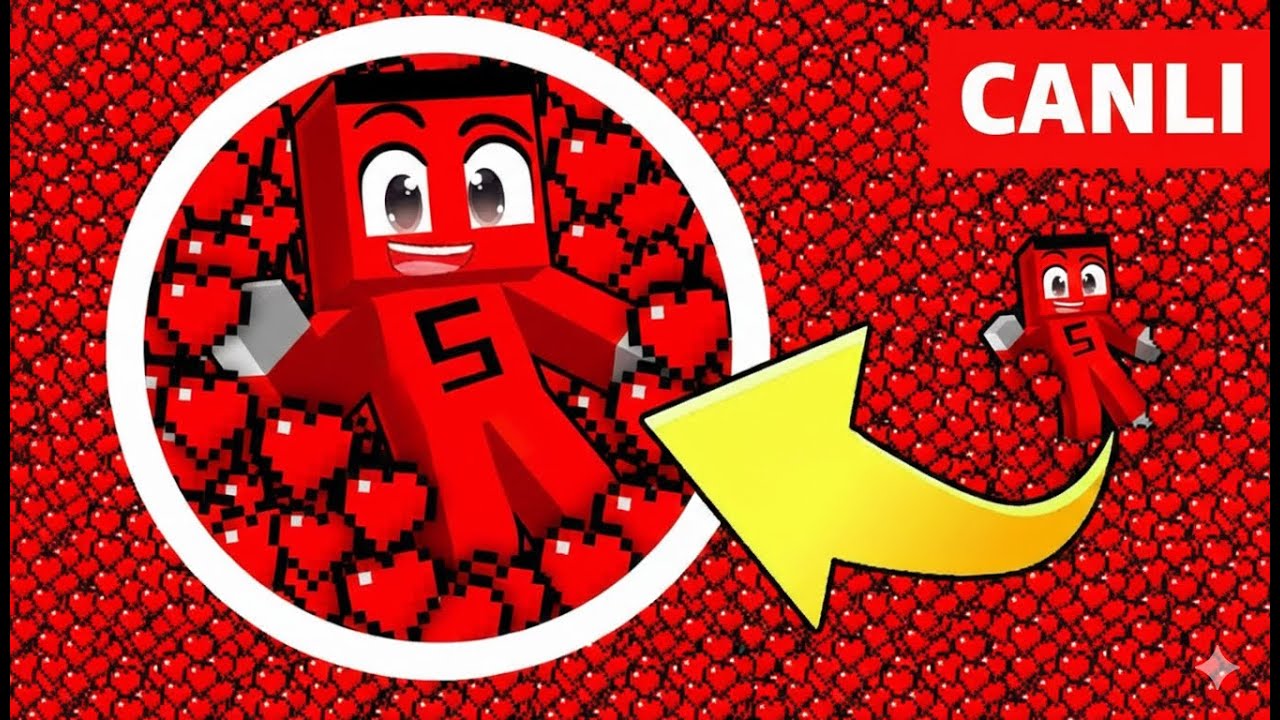 [ CANLI YAYIN ] 985,896,989 SAMET PARLAK KALBİM VAR !! - Minecraft