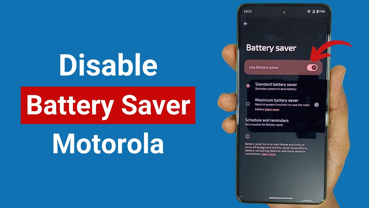 Как отключить режим энергосбережения на телефоне Motorola