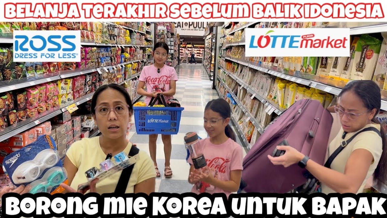 BELANJA TERAKHIR SEBELUM PULANG KE INDONESIA 🇮🇩 BELI KOPER DAN MIE KOREA KE SUPERMARKET ASIA 