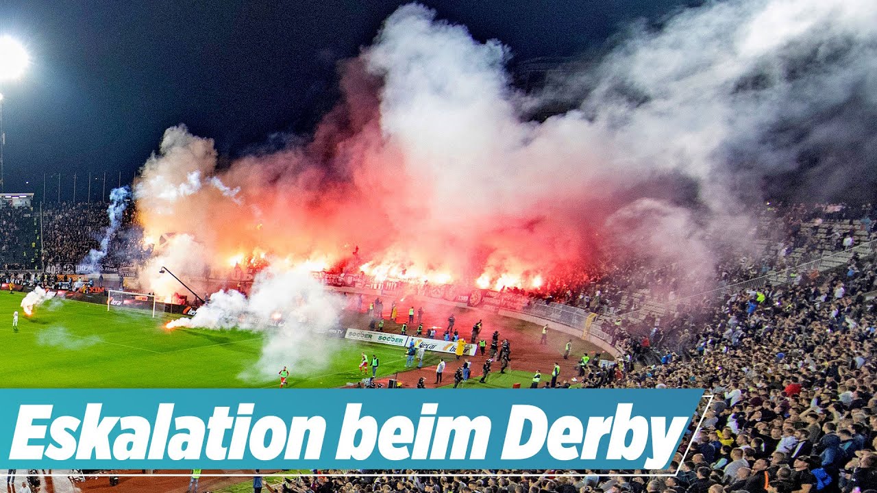 Vollbesetztes Stadion! 20.000 Fans ohne Mindestabstand rasten aus | Partizan Belgrad – Roter Stern