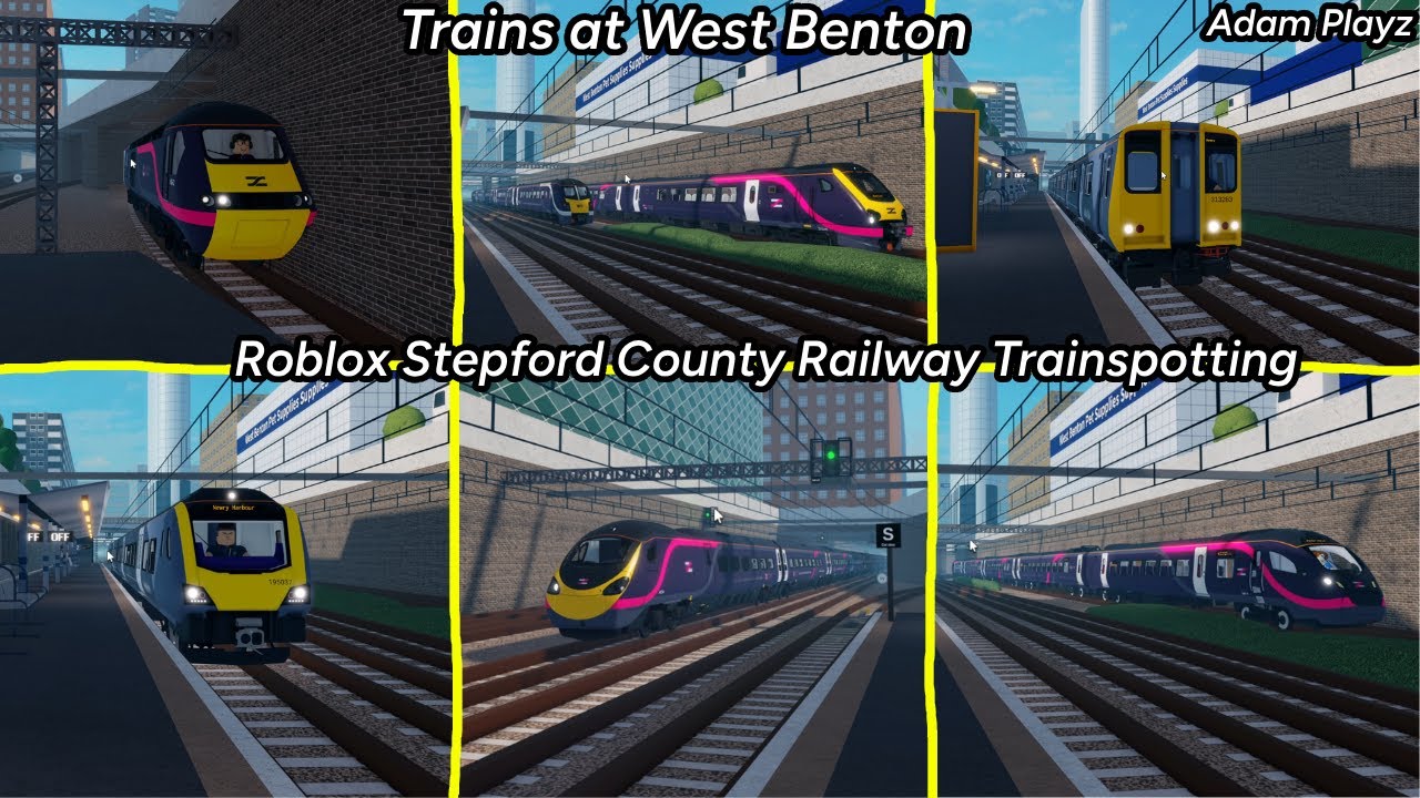 Trains at West Benton (Roblox Stepford County Railway Trainspotting 01/05/25)