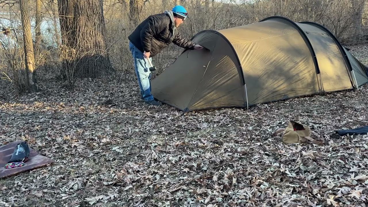 Hot tent camping by a lake #camping #hottentcamping #outdoors #outdoorcamping @POMOLY