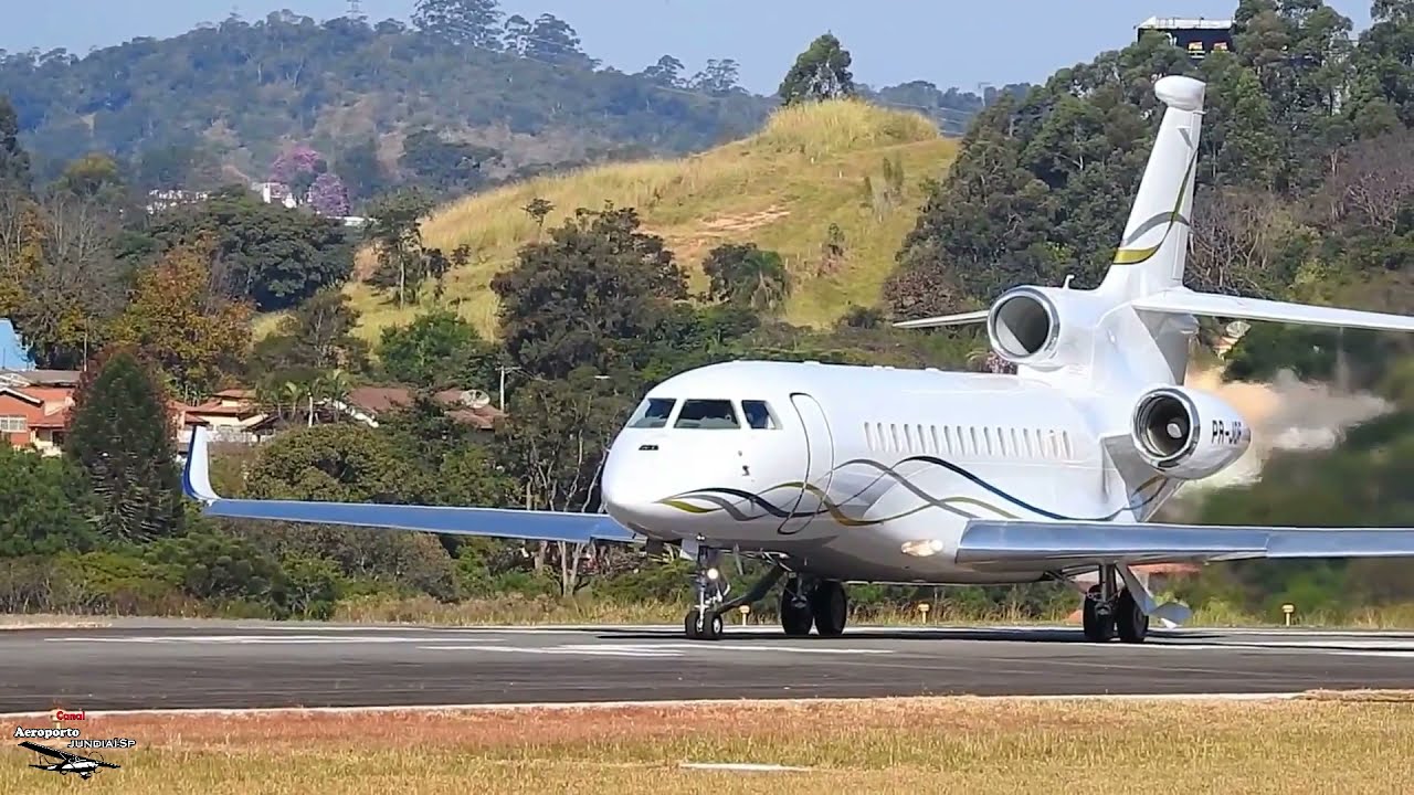 Dassault Falcon 8X Ex N406EX  Decolagem Aeroporto De Jundiaí-SP