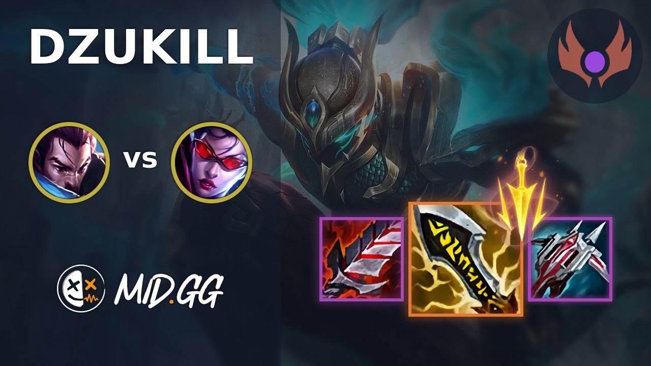 MID.GG: [ Dzukill ] Ясуо на верхней линии против Вейн | EUW MASTER | LOL Сезон 2026