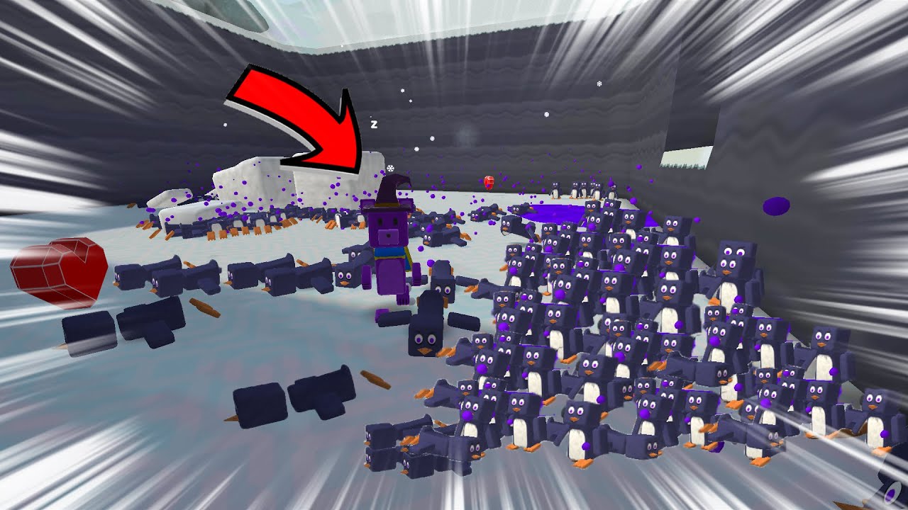 MELAWAN 1000 PENGUIN DI SUPER BEAR ADVENTURE!!!