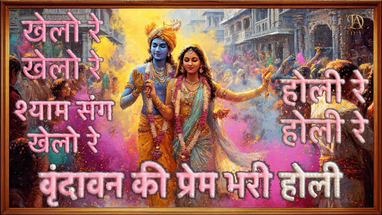 Radha Krishna Holi | Vrindavan Holi Bhajan | Holi Bhajan Radha Krishna - वृंदावन की दिव्य होली