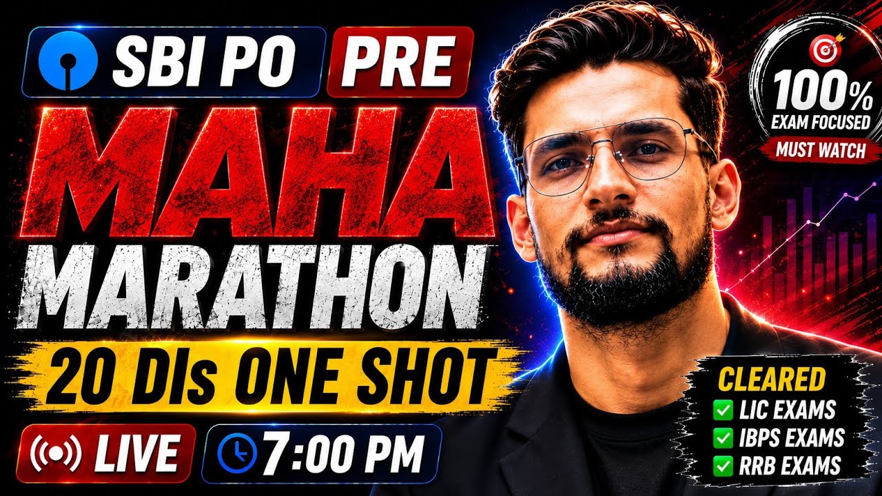 🔥 SBI PO PRE  DI MARATHON | 20 DI One Shot | by Sandeep Prajapati