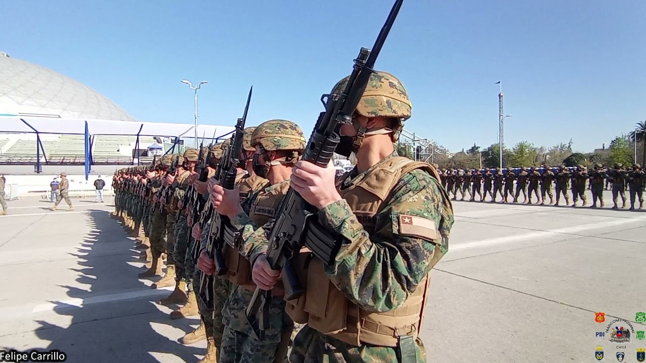 Practicas Gran Parada Militar 2021 Escalón Ejercito de Chile