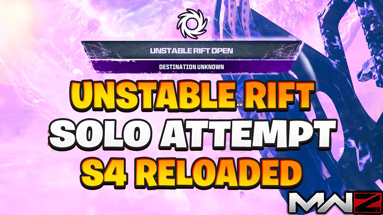 UNSTABLE RIFT БЕЗУМНАЯ ПОПЫТКА СОЛО MW3 Зомби