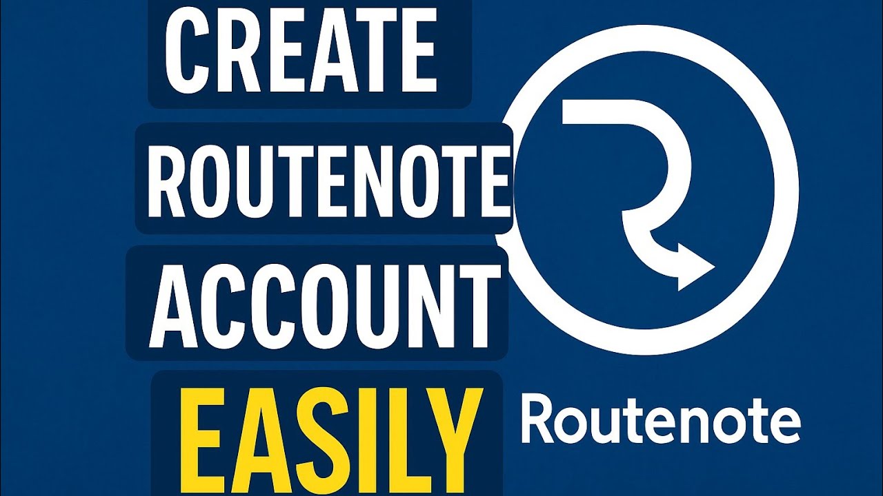 How To Create Routenote Account @BGSTune