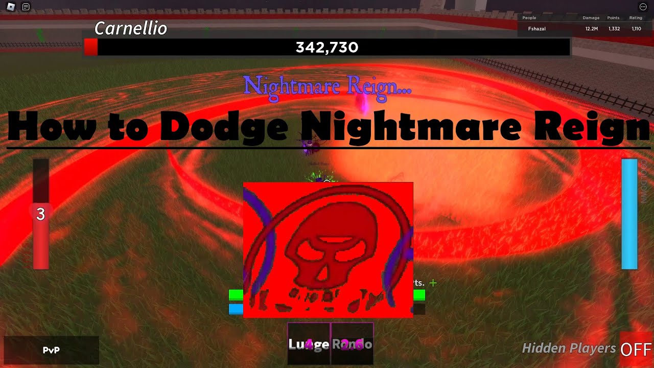 How to Dodge Nightmare Reign (Skill Based Boss Fights)
