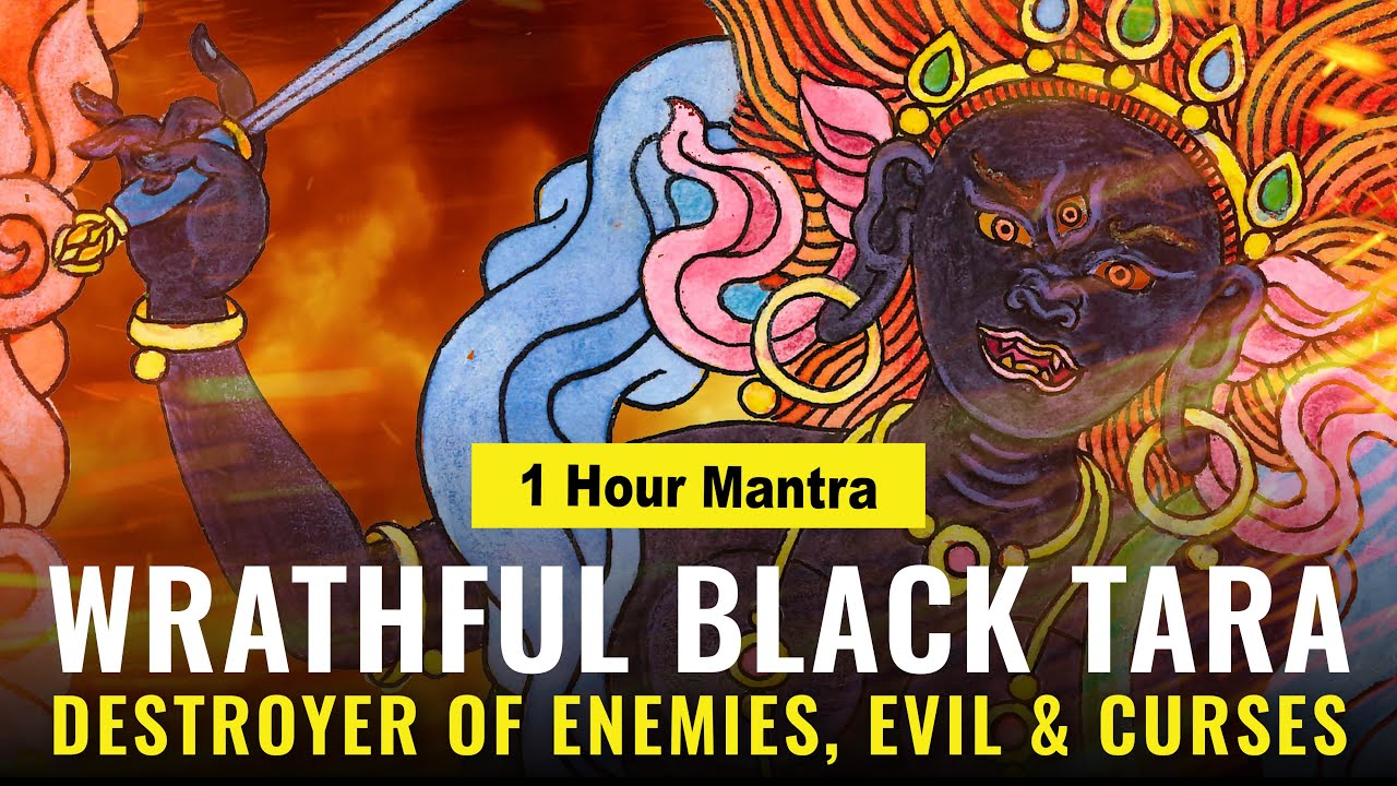 Wrathful Black Tara Mantra 1 Hour: Destroyer of Enemies, Evil and Curses Vadi Pramardani Tara