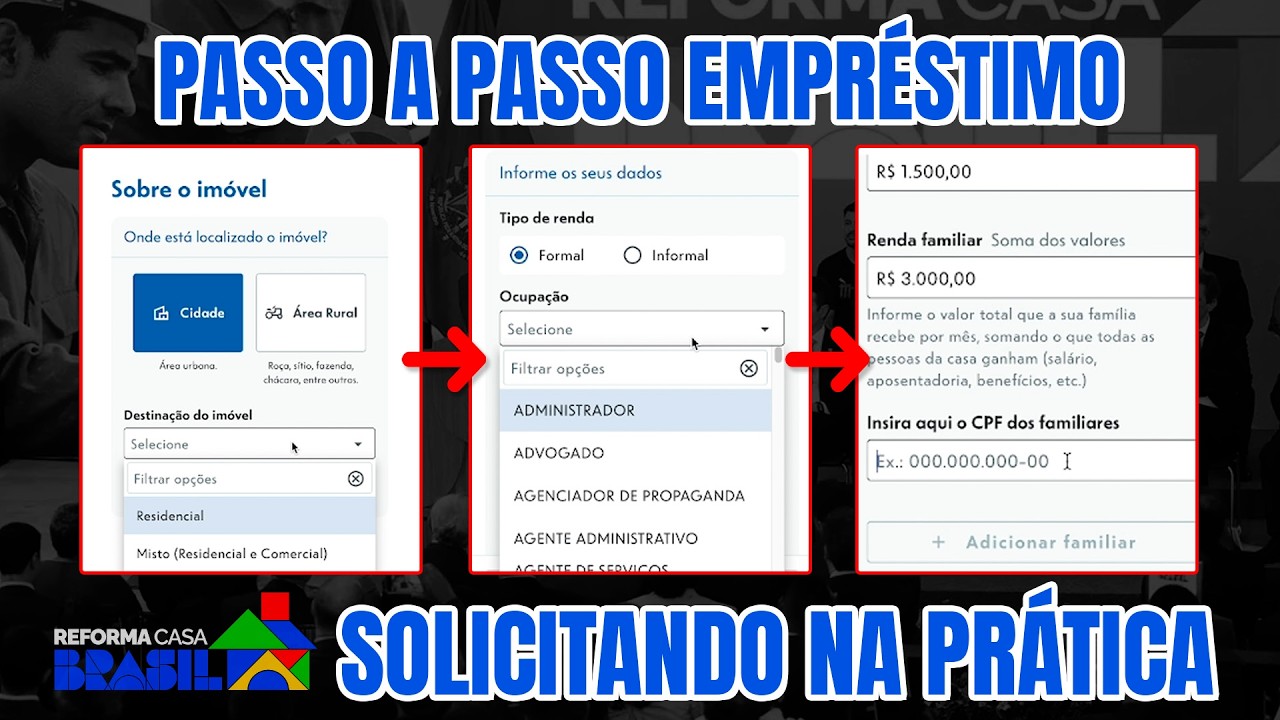 REFORMA CASA BRASIL COMO SOLICITAR - Passo a passo Atualizado !!!