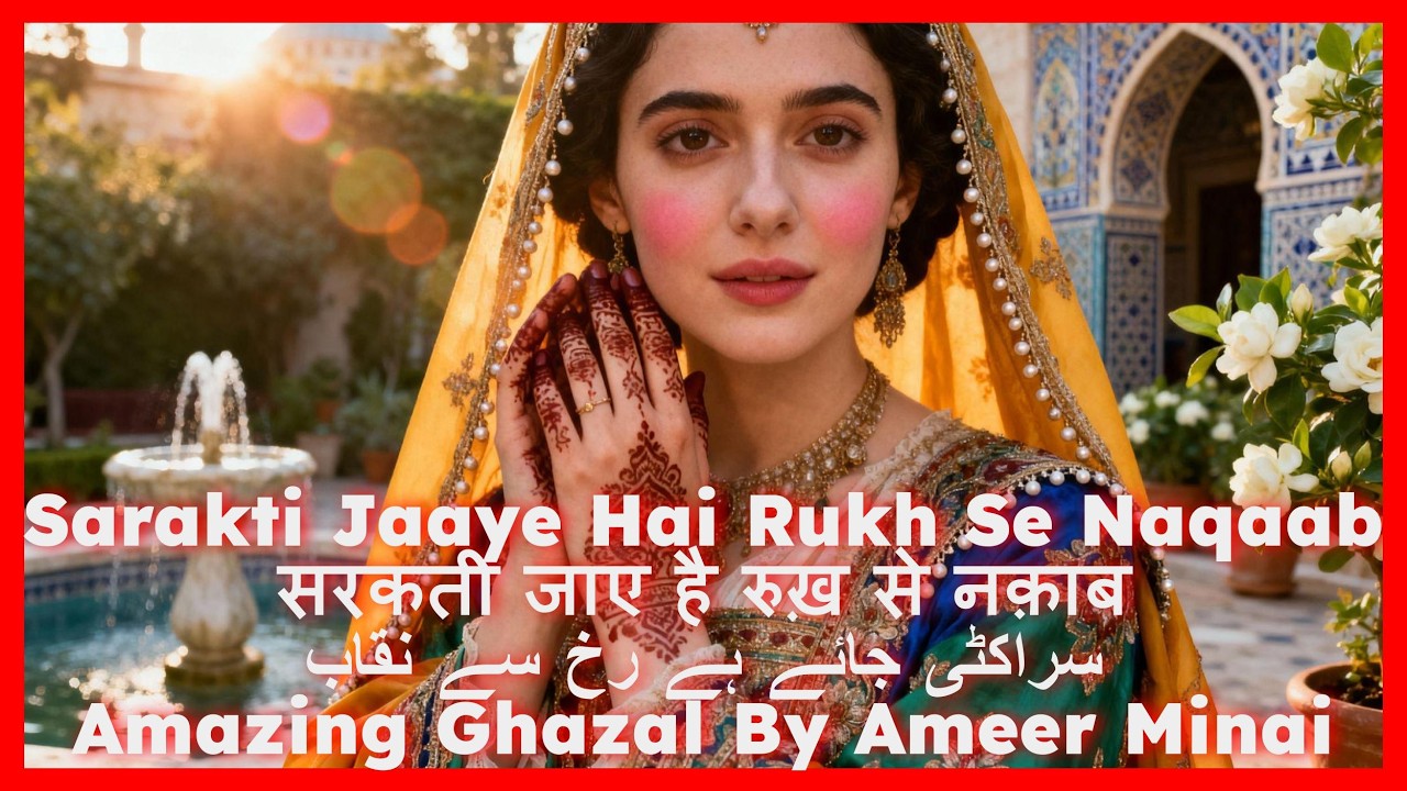 Sarakti Jaaye Hai Rukh Se Naqaab • Emotional Ghazal • सरकती जाए है रुख़ से नक़ाब • Ameer Minai • غزل