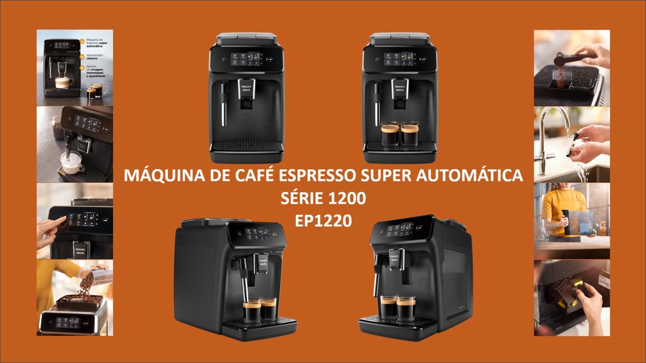 FUNÇÕES MÁQUINA ESPRESSO EP1220 SÉRIE 1200 PHILIPS WALITA
