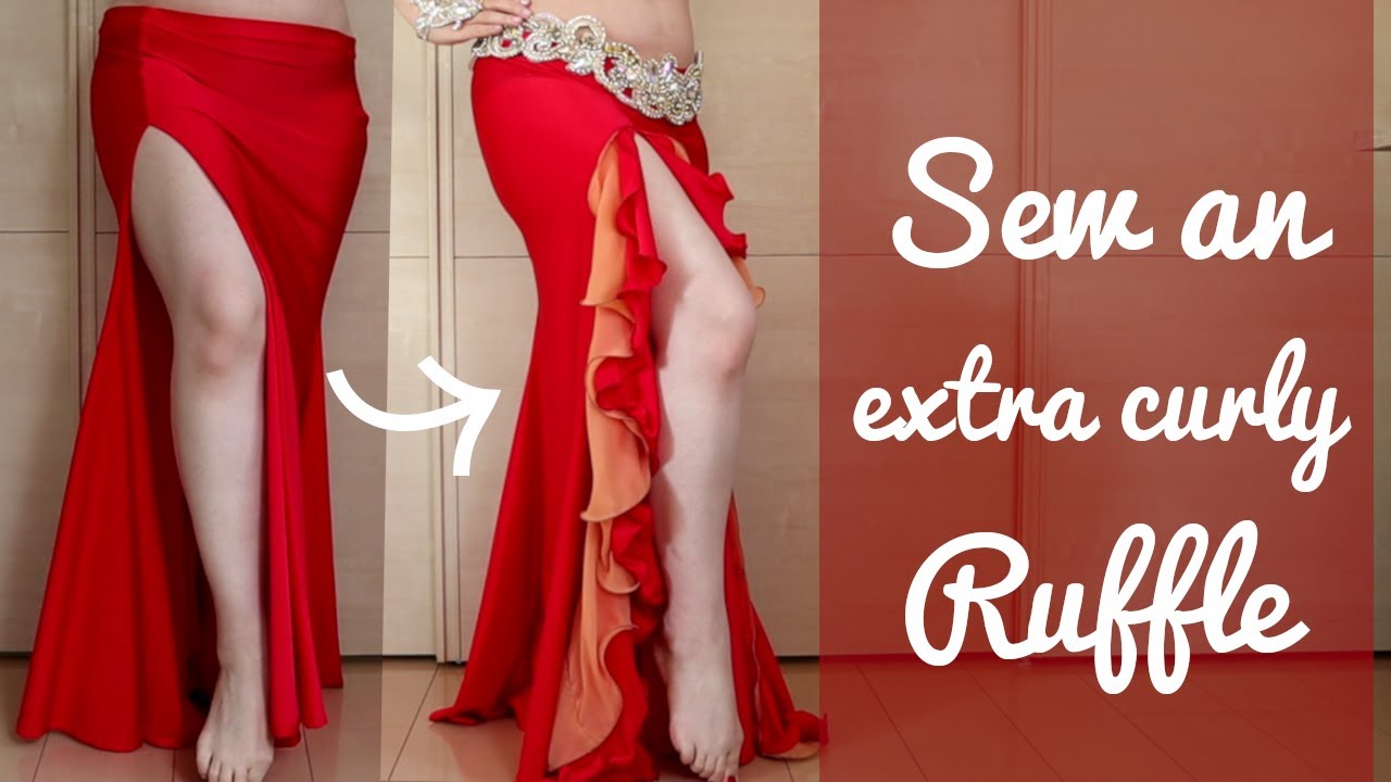 How to Add a Ruffle to a Skirt Slit & UPGRADE your skirt!