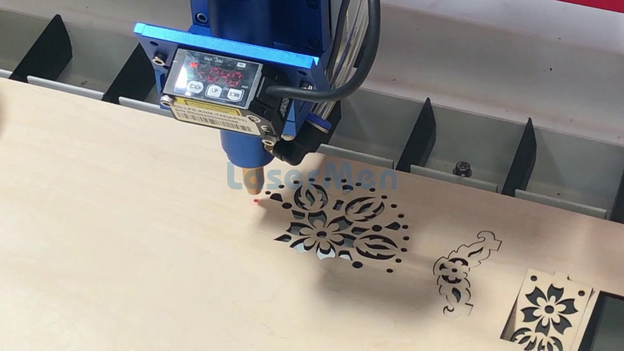 [LaserMen]  non-metal cutting auto-focusing CO2 laser cutting machine