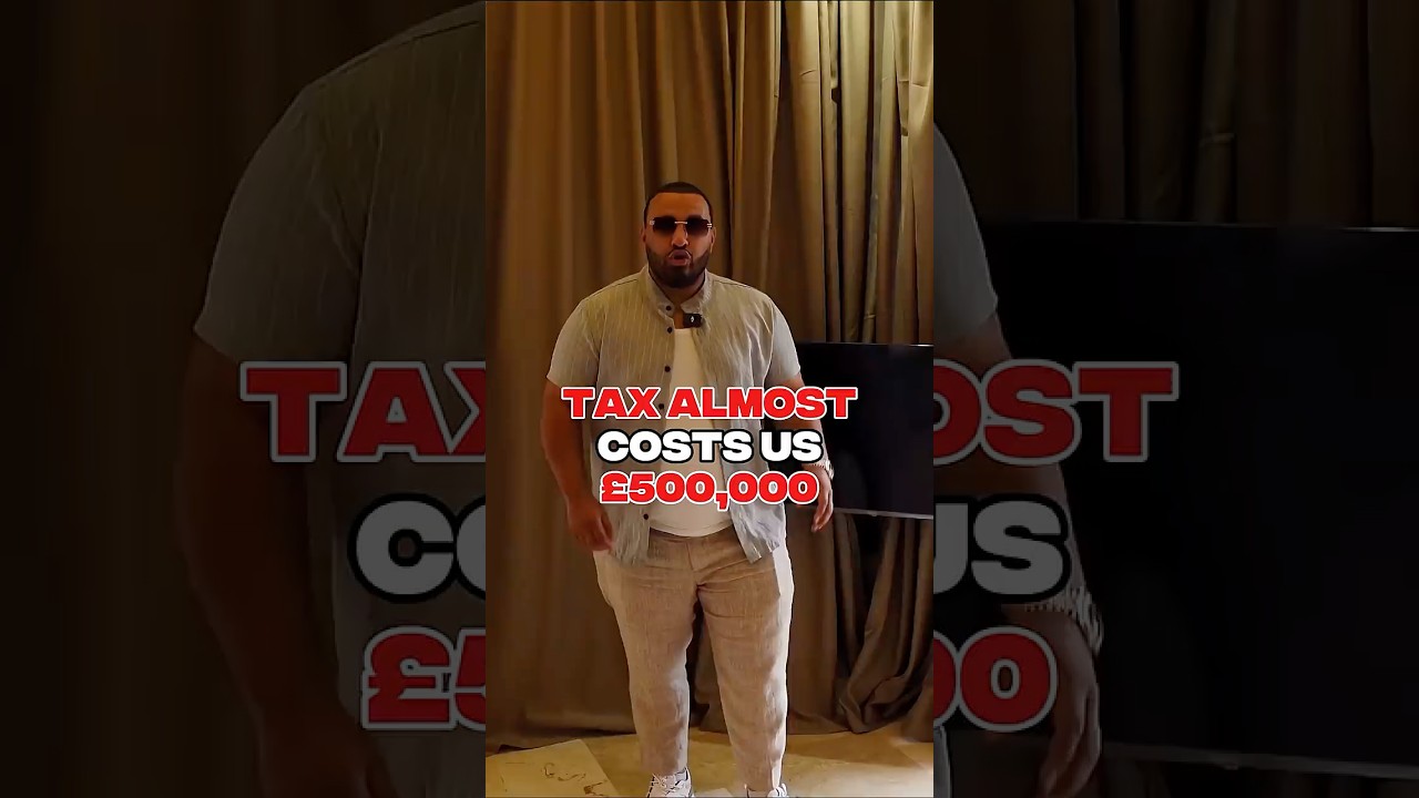 TAX ALMOST COSTS US &pound;500,000