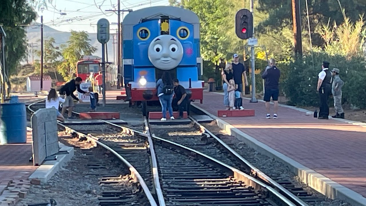Thomas departing Orange empire (Day out with Thomas 2023)