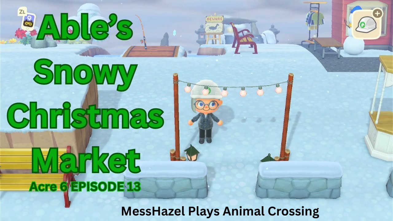 MessHazel играет в Animal Crossing: Снежный рождественский рынок Эйбла
