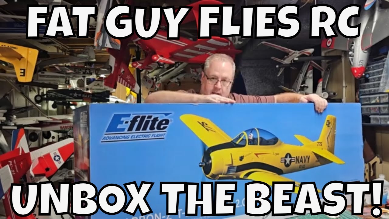 E-FLITE CARBON Z T-28 — РАСПАКОВАЙТЕ ЗВЕРЯ! от Fat Guy Flies Rc
