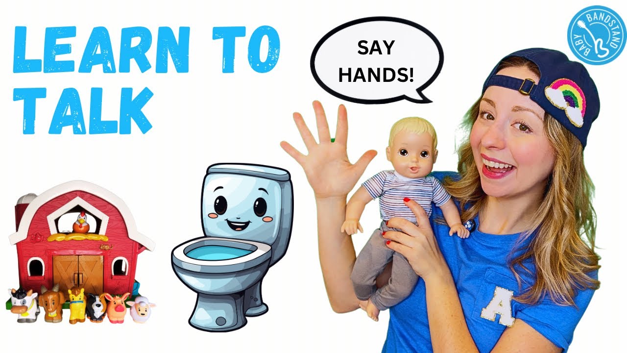 First Words & Body Parts for Babies & Toddlers - Learning Video for Toddlers - Learn with Ms  Alyssa