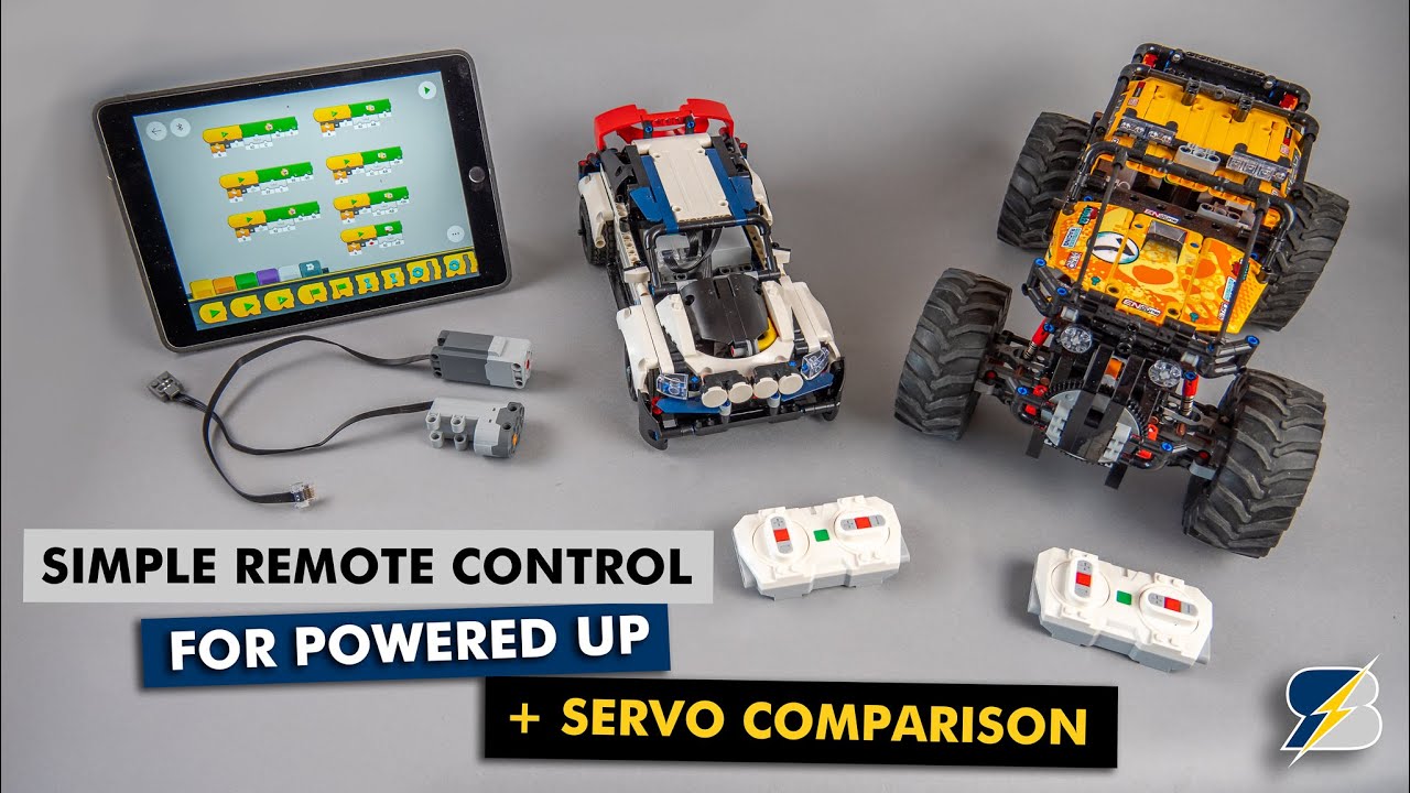 LEGO Powered Up simple RC control with the remote + PF Servo comparison