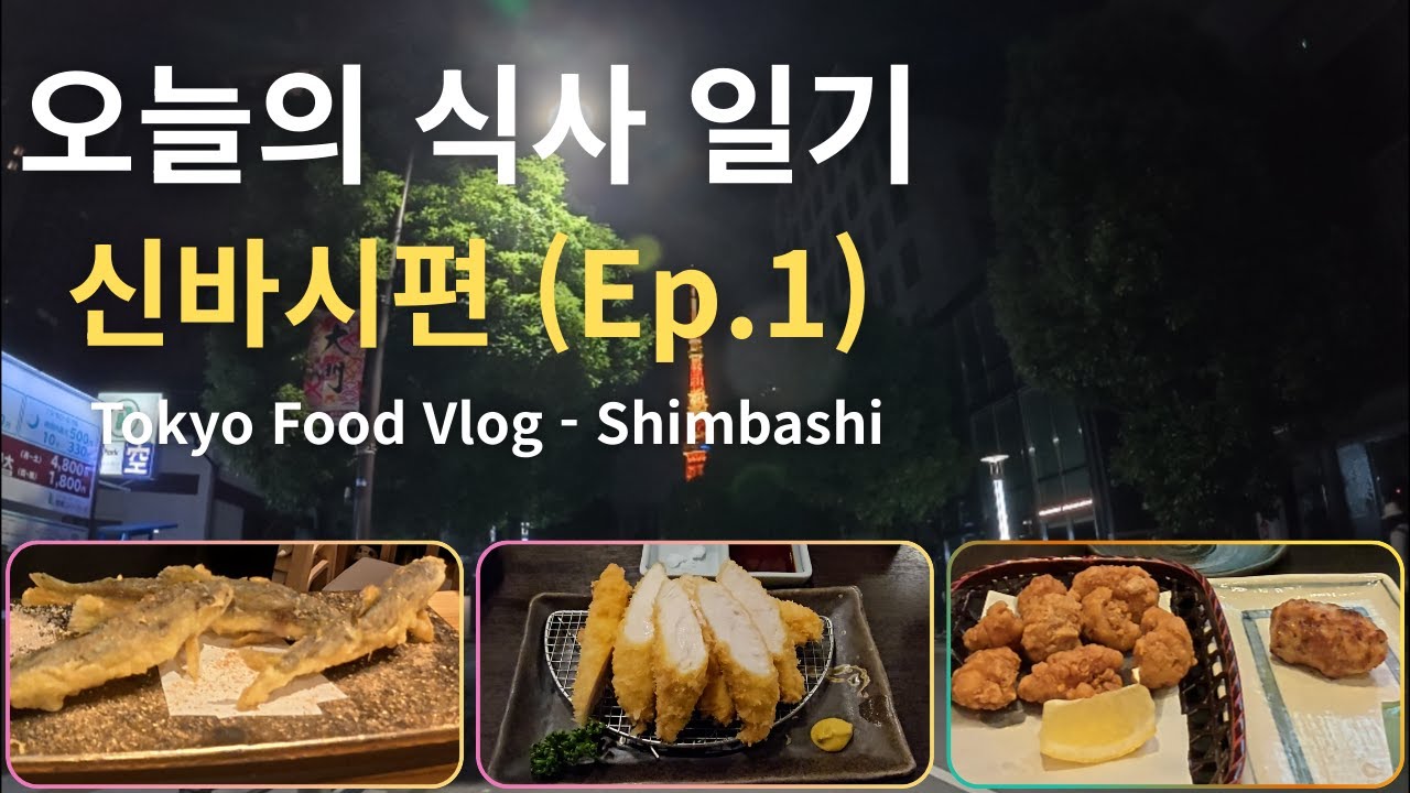 오늘의 식사 일기 - 신바시편 (Ep.1) | 다이몬, 긴자 식당