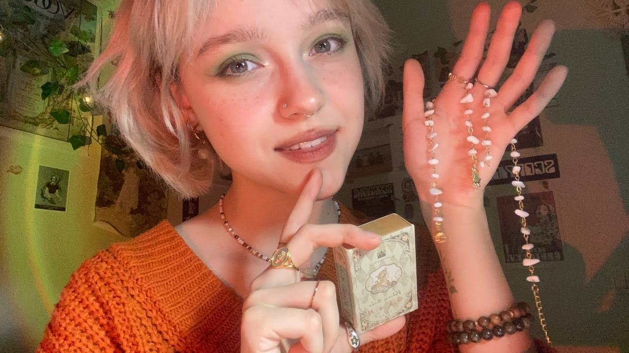 asmr ~ tingly tapping on cute objects & mouth sounds