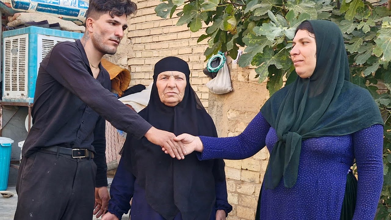 Nomadic life Afshin and his cousins ​​Zahra and Sakineh visit their grandmother ❤🥹