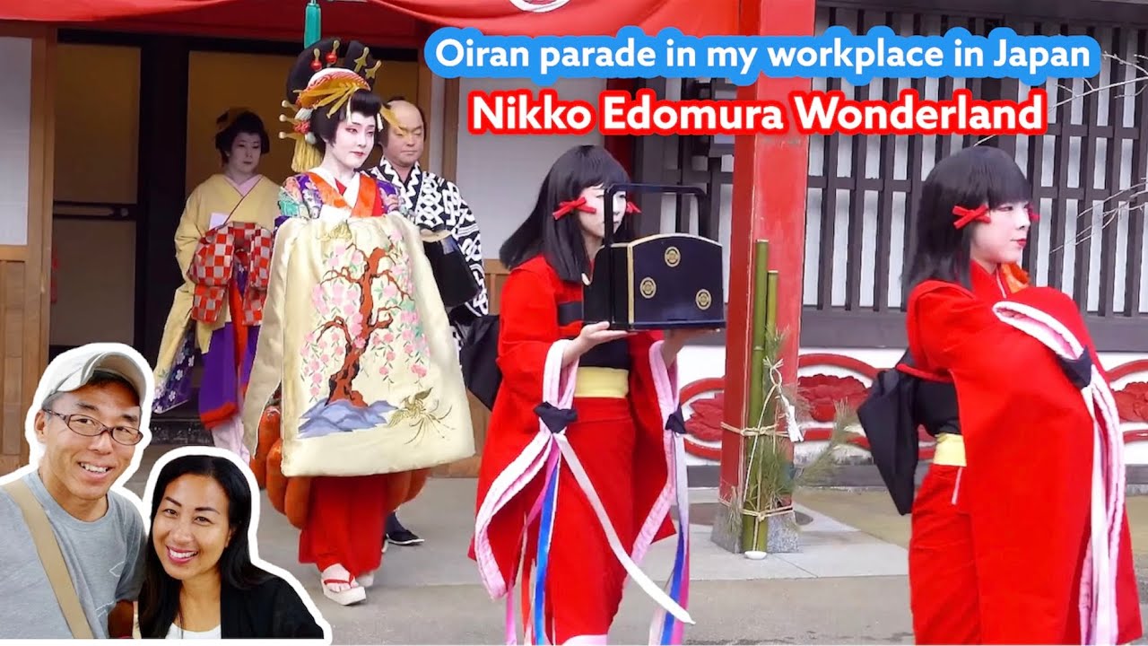 Oiran parade at my workplace in Japan | Nikko Edomura Wonderland | Soksamphors Korm