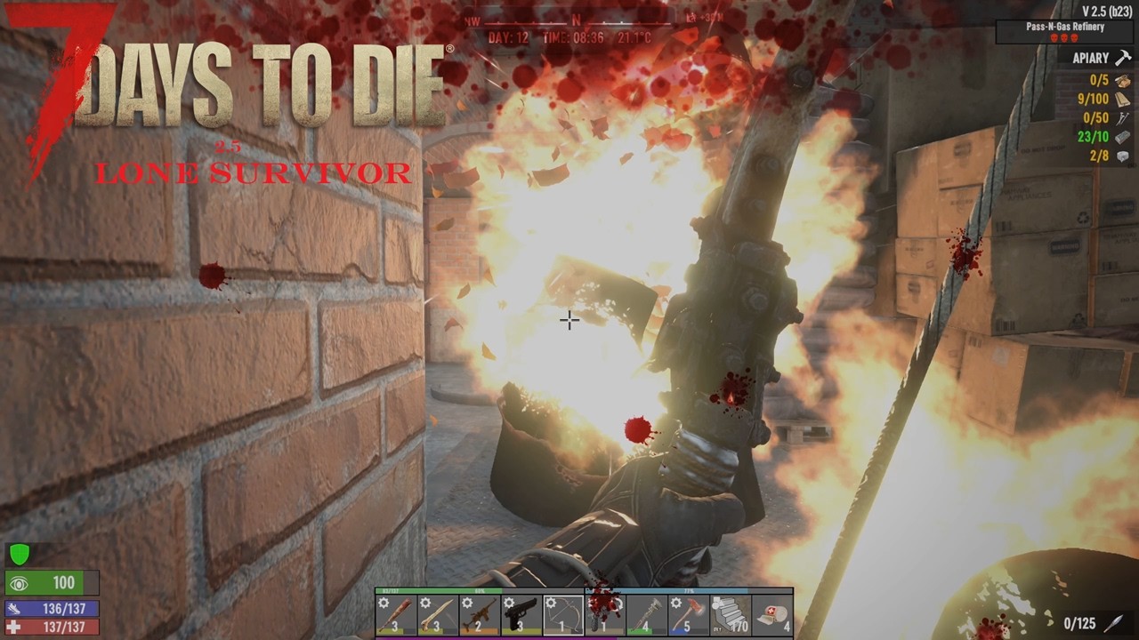 7Days to Die 2.5 -Lone Survivor- Day12 Bye Bye Loot