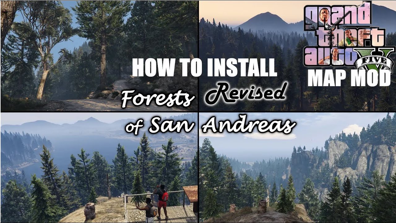 Как установить Forests Of San Andreas | Мод карты GTA V | #gtav