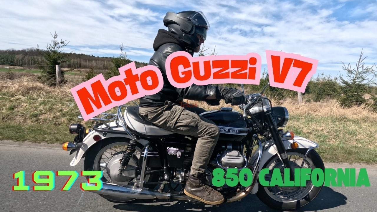 Moto Guzzi V7 1973 California - Motocykl Kalifornijskiej Policji