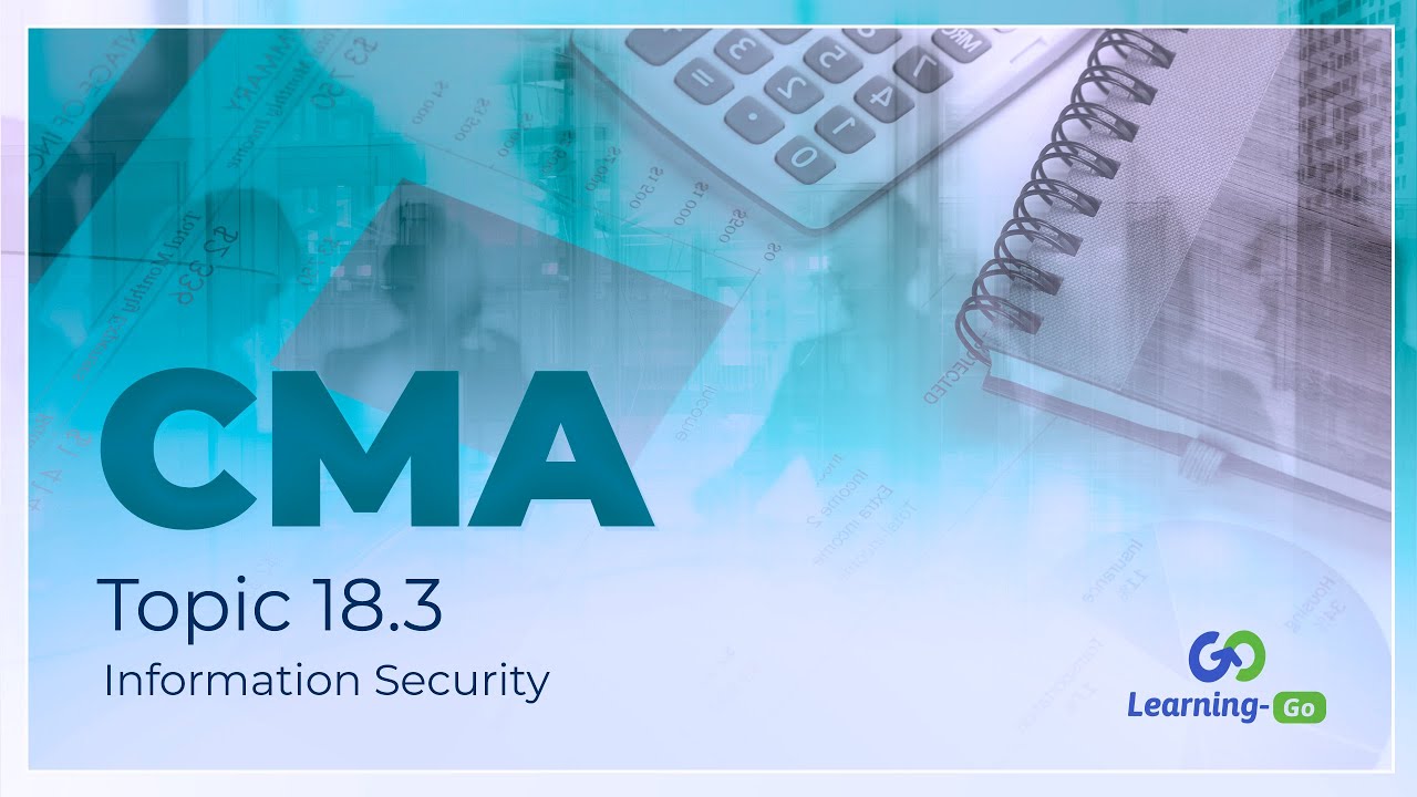 2021 CMA Part 1 - Unit 18- Topic 18.3 – Information Security