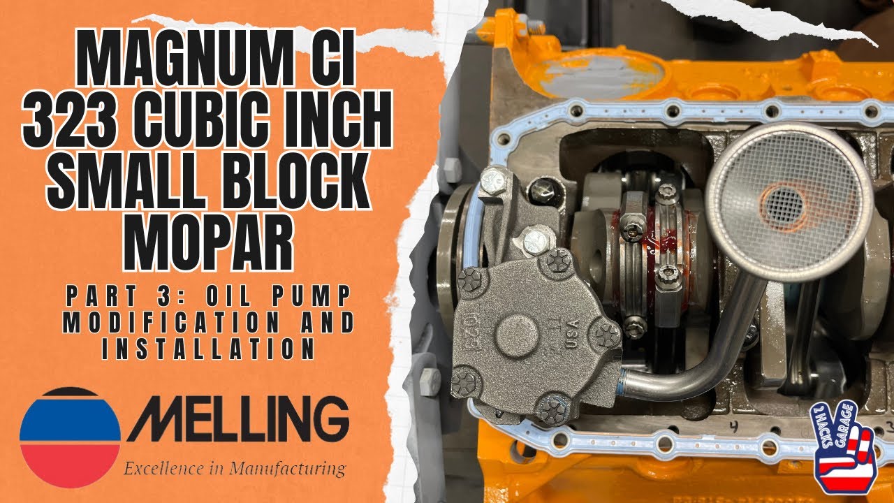 323 CI Small Block Mopar Engine Build Part 3: Oil Pump Modification and Installation #engine