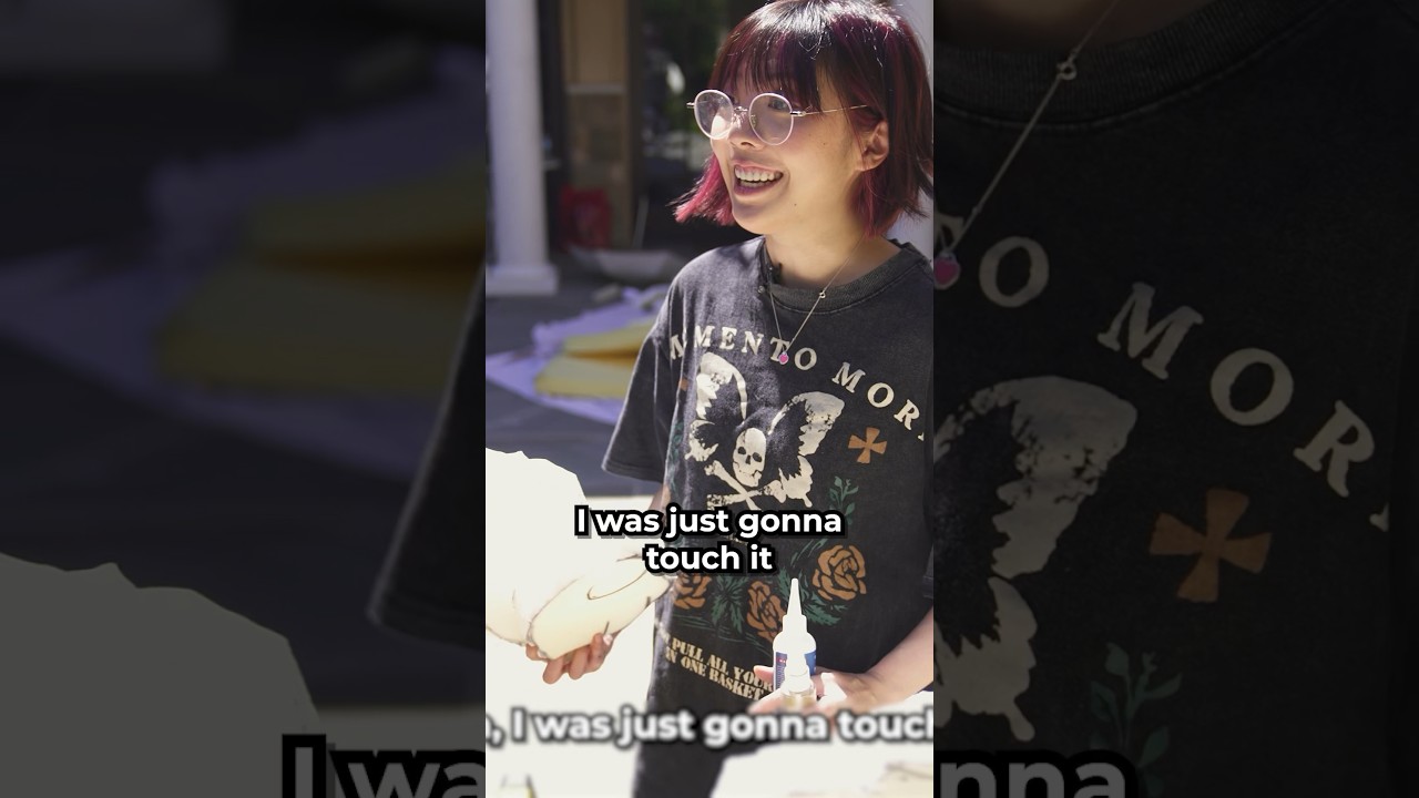 She definitely didn't touch it