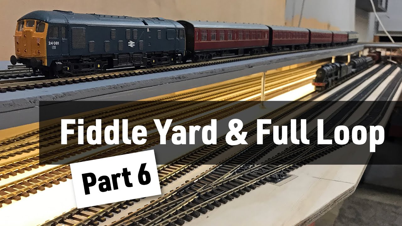 Upper level construction and full track loop connected