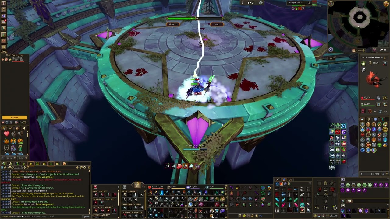 Solo HM Kerapac  1:39.6 |  Nerfed Combat Moderinastion lol | Magic/Melee