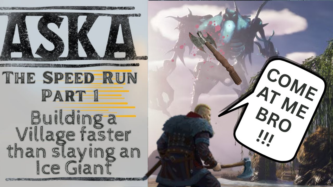 Aska - SPEED RUN to 40 Villagers by winter - Part 1 - 10 Villagers by day 5