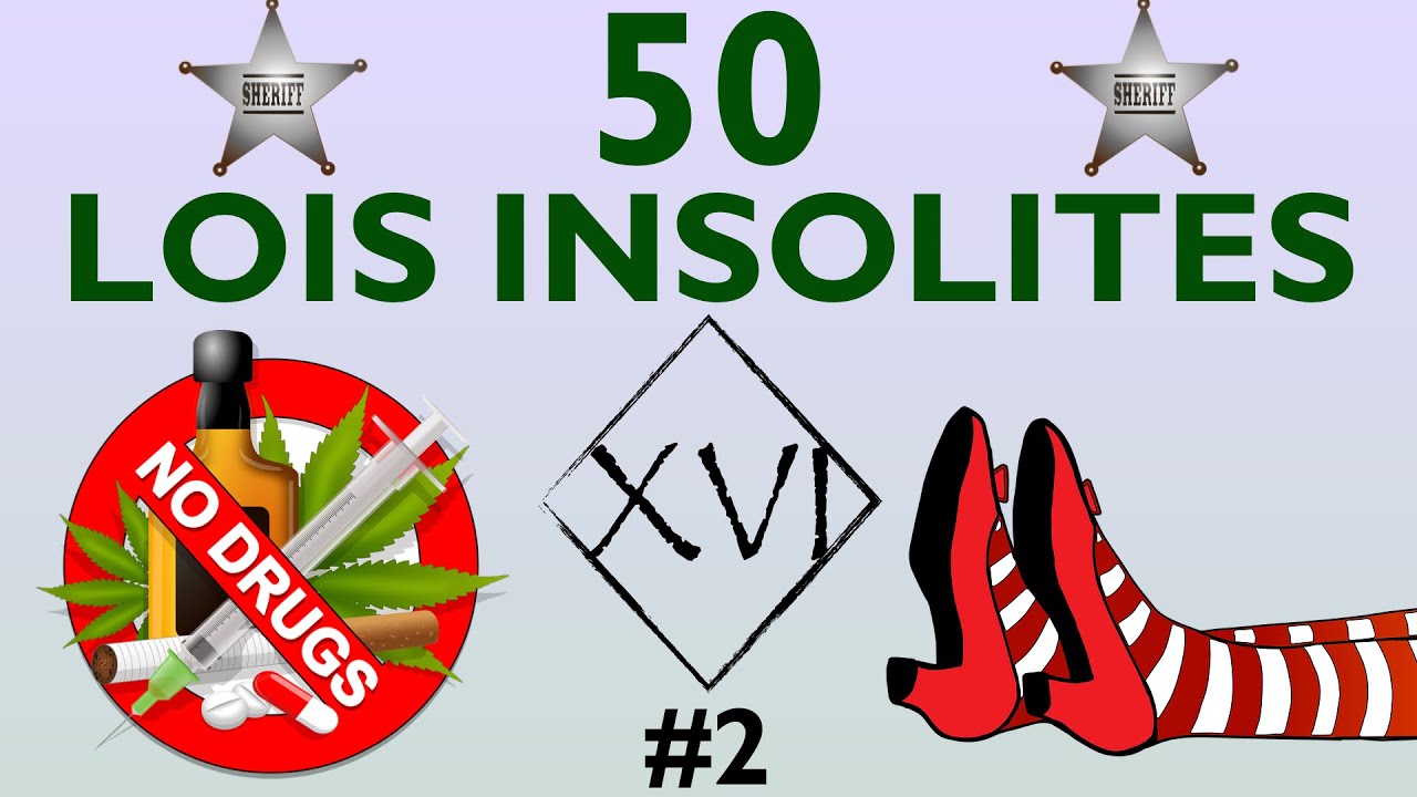 50 LOIS INSOLITES À TRAVERS LE MONDE #2 (+Bonus 