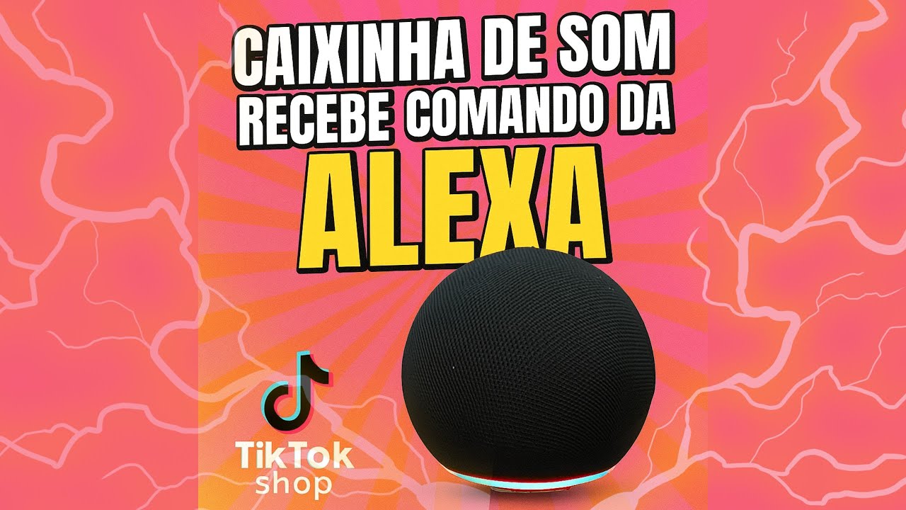 Caixinha de som recebe comando da Alexa caixa de som portátil #caixadesom #alexa #tiktolshop