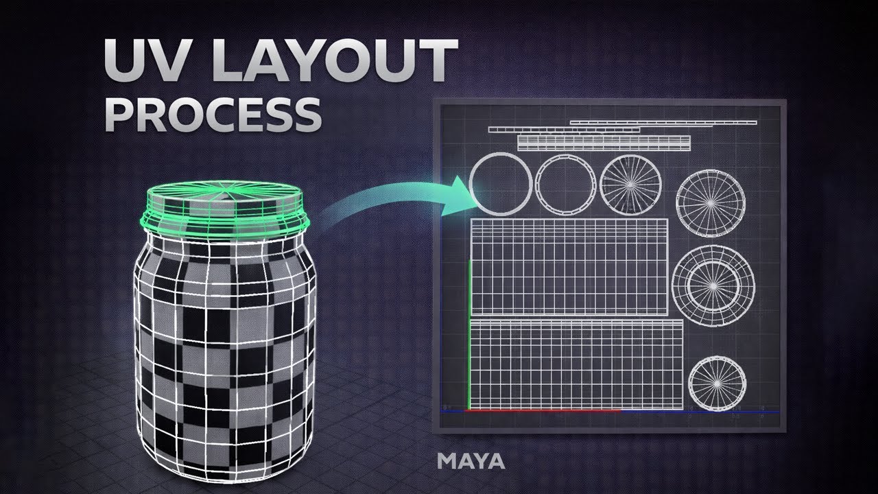 UV Layout Process — Practical UV Mapping in Maya