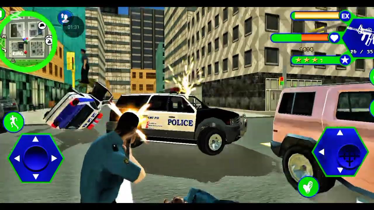 Polie miami crime games video🙏🏻🙏🏻🎮🎮💥🔥